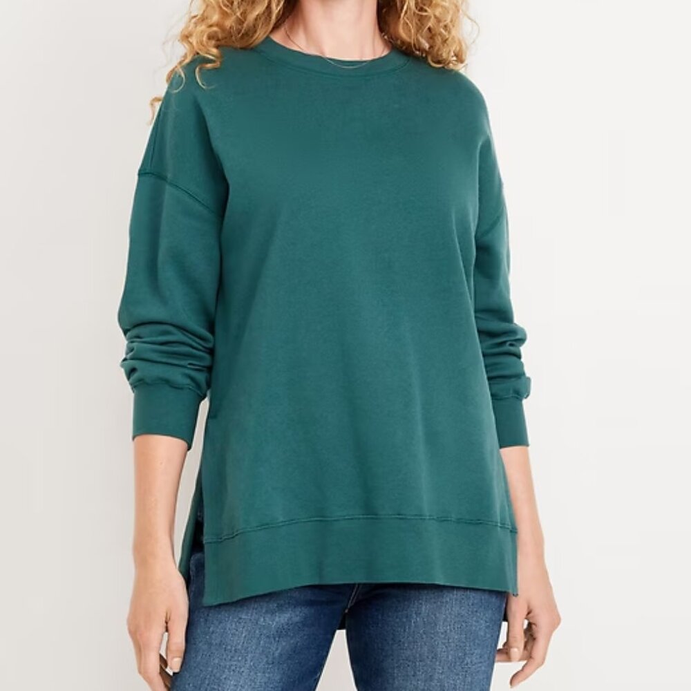 NWT - Old Navy Moss Green SoComfy Relaxed Tunic Plus Size Sweatshirt